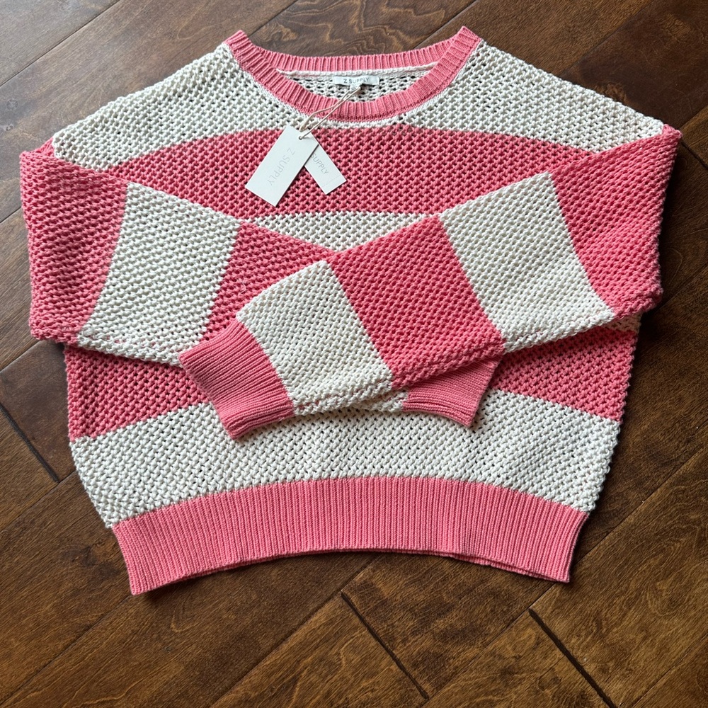 NWT Z Supply Broadbeach Stripe Sweater size XL